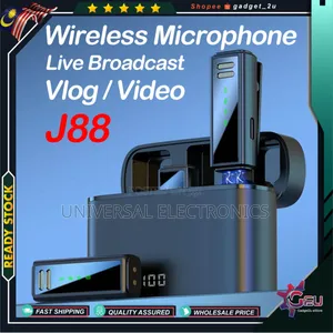 Dual Lavalier Microphone(Smart Noise Reduction)