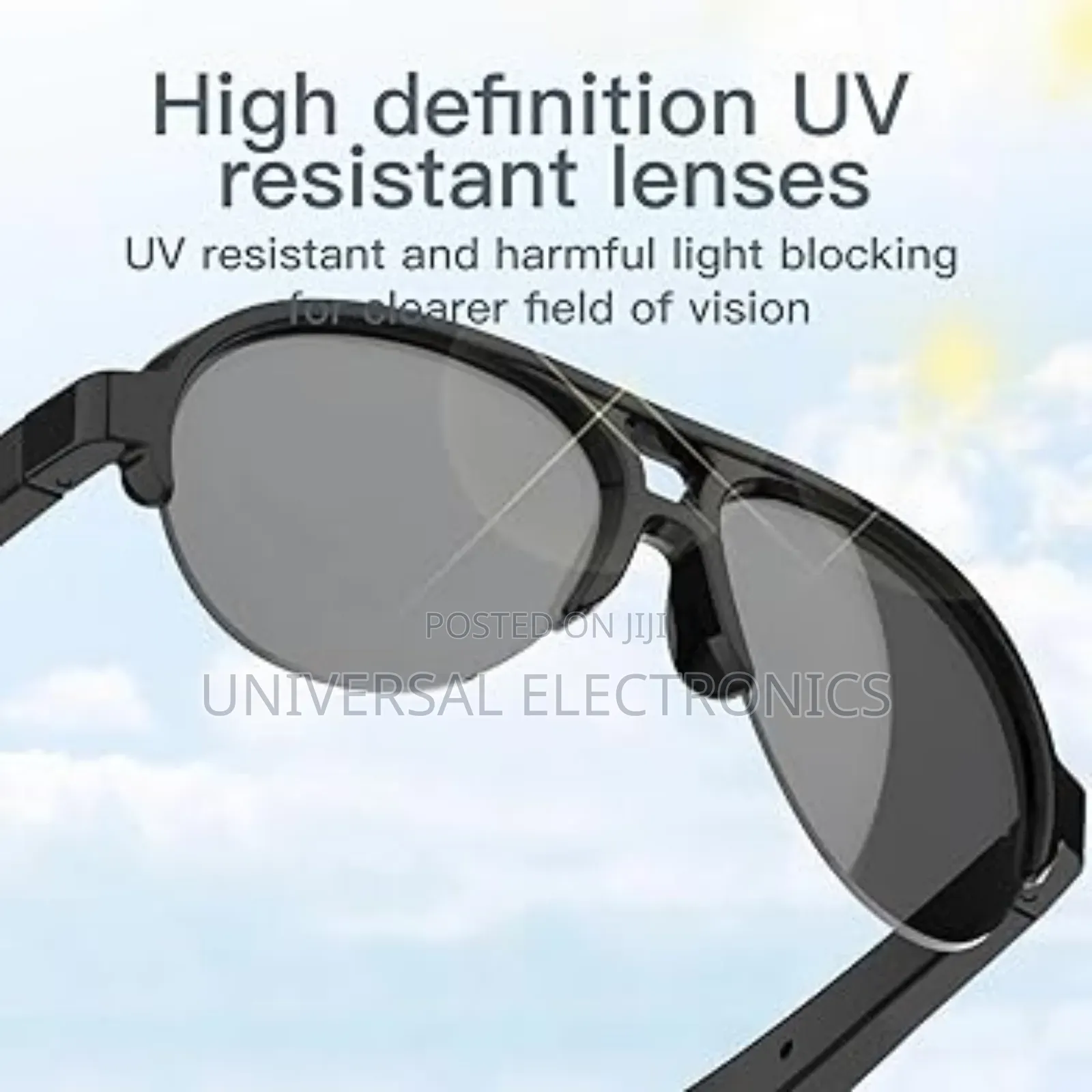 Bluetooth Glasses Headset With 100% Uv Protection