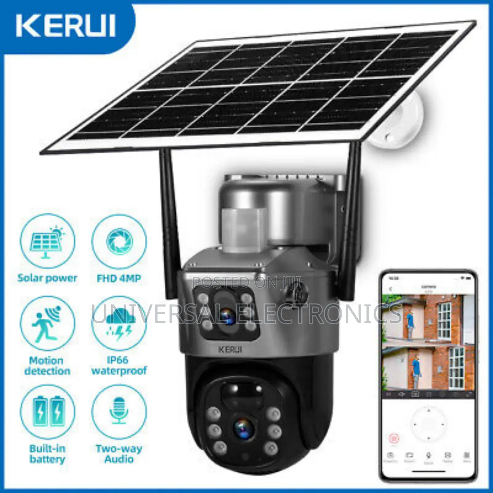 Intelligent Solar Camera Dual Lens 4g Sim Card Support