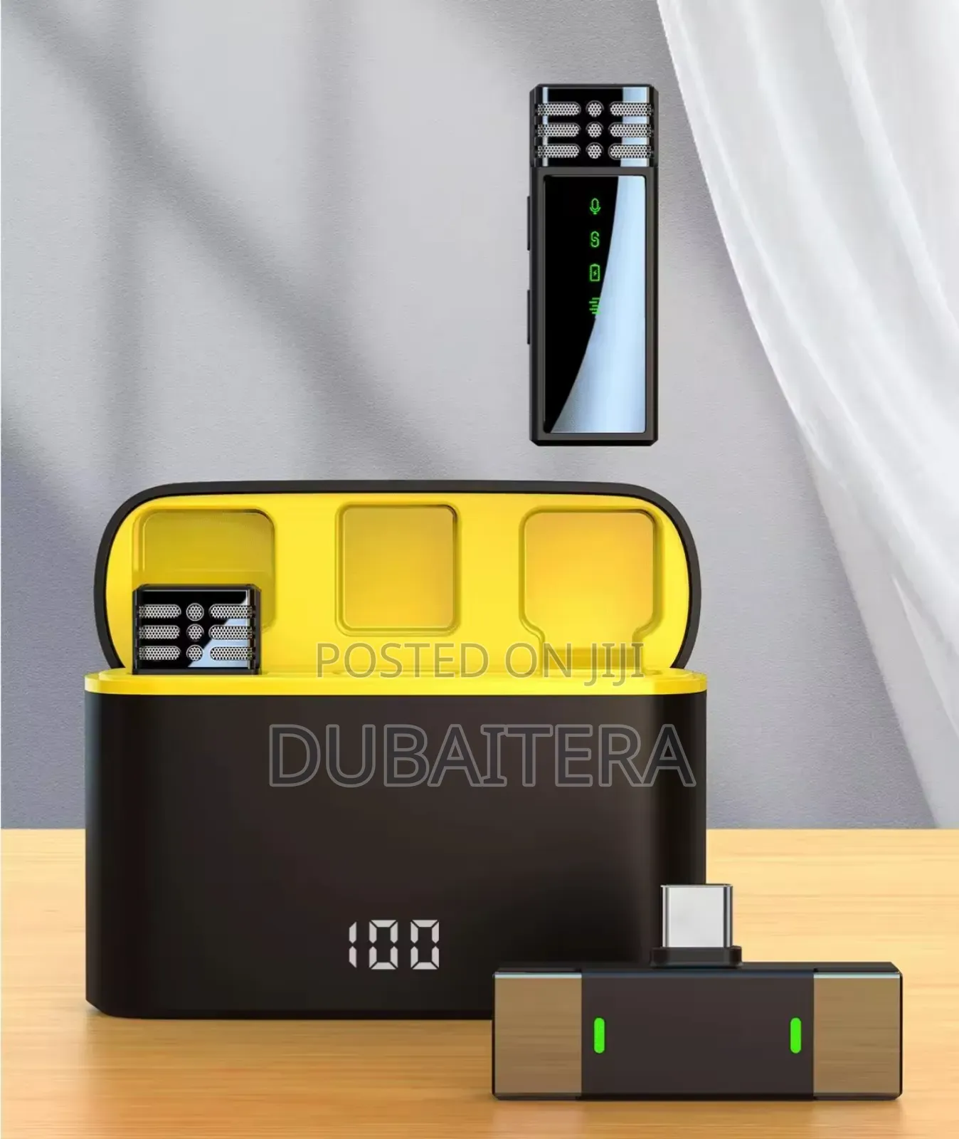 Wireless Lavalier Dual Microphone Portable Noise Cancelling