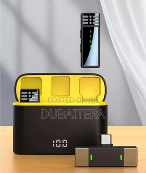 Wireless Lavalier Dual Microphone Portable Noise Cancelling