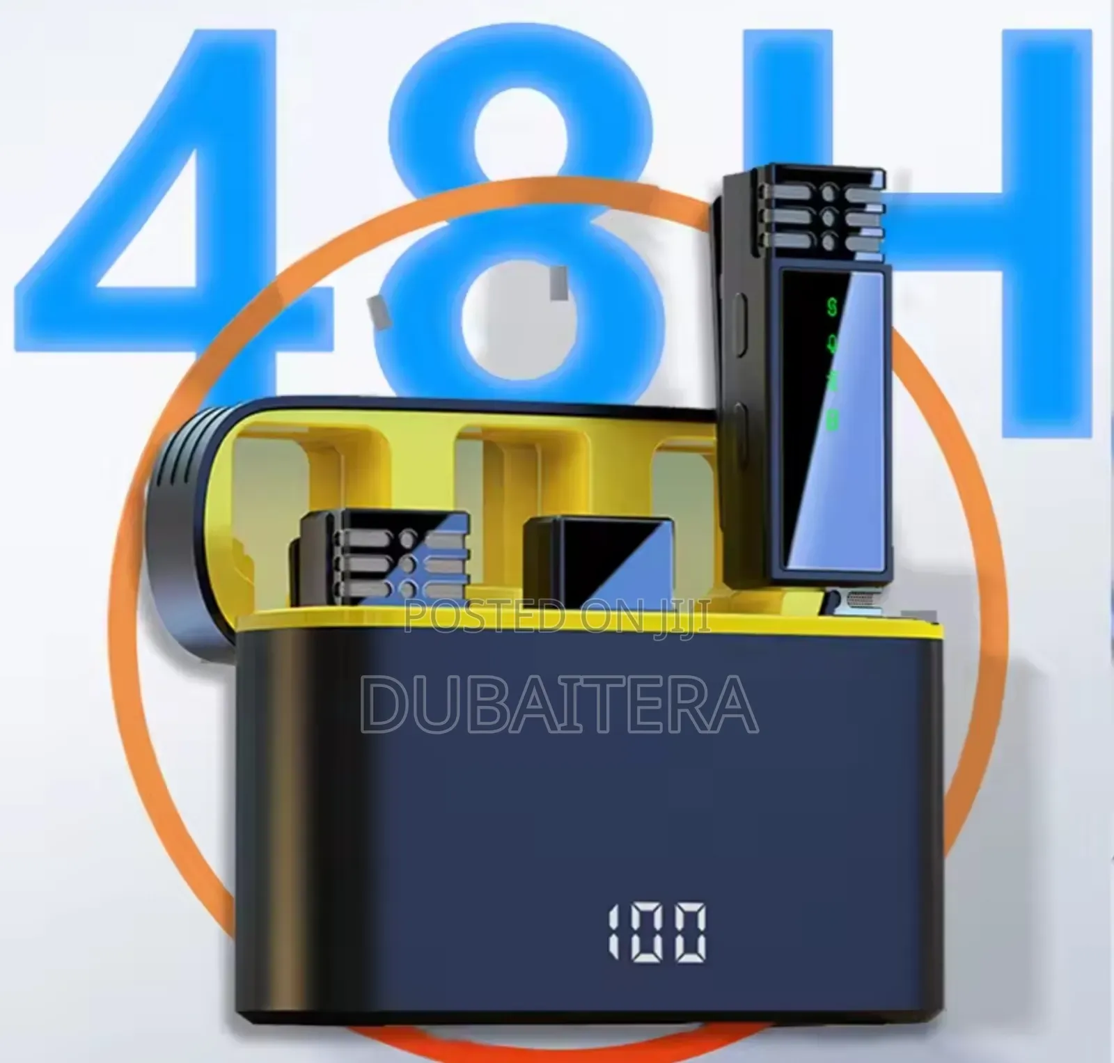 Wireless Lavalier Dual Microphone Portable Noise Cancelling