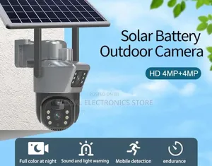 Solar Camera Outdoor Security With Human Detection 4g Sim