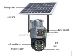 Solar Camera Outdoor Security With Human Detection 4g Sim
