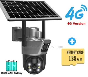 Solar Camer 4g Sim Card With Clear Twoway Audio-Audio Record