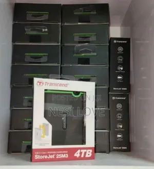 Photo - 4tb Transcend External Hard Disk Drive Storage