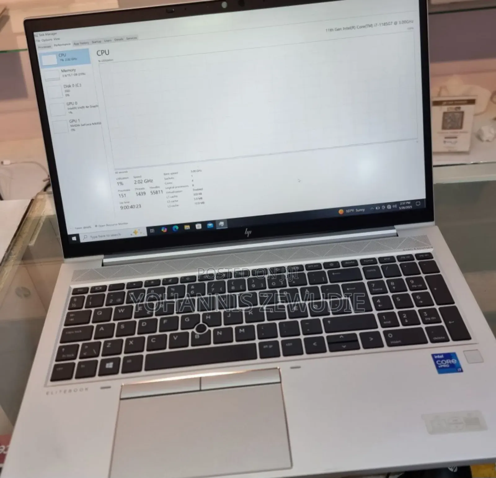 New Laptop HP EliteBook 850 G8 16GB Intel Core I7 SSD 512GB