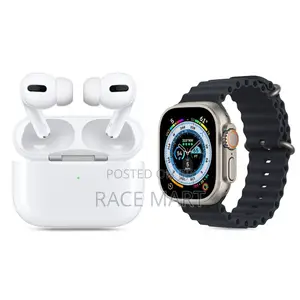 2 in 1 Smartwatch With Airpod Combo Set