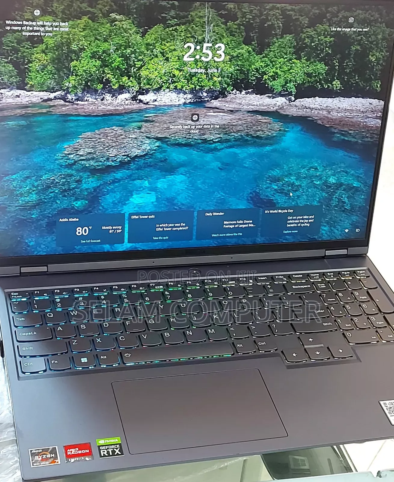 New Laptop Lenovo Legion 5 16GB AMD Ryzen 7 SSD 512GB
