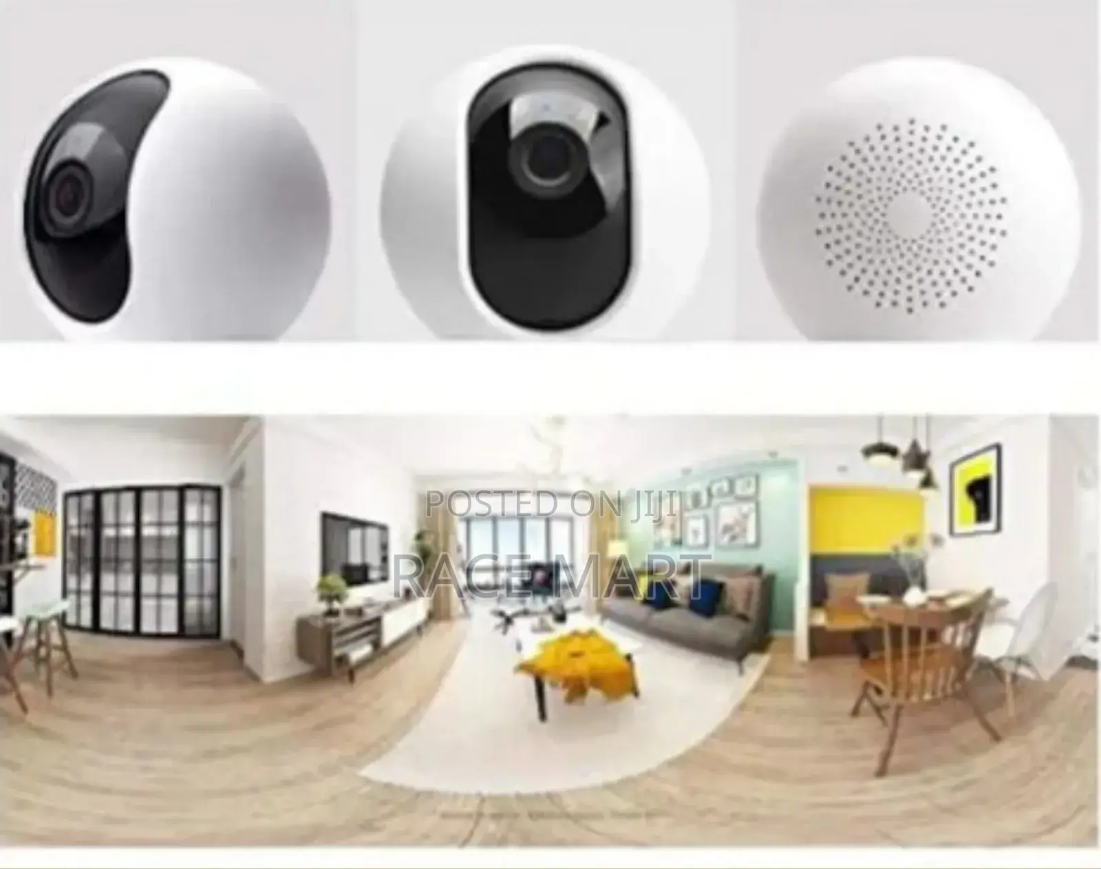 Mi 1080p የደህንነት ካሜራ 360 ዲግሪ በጥራት የሚቀርፅ