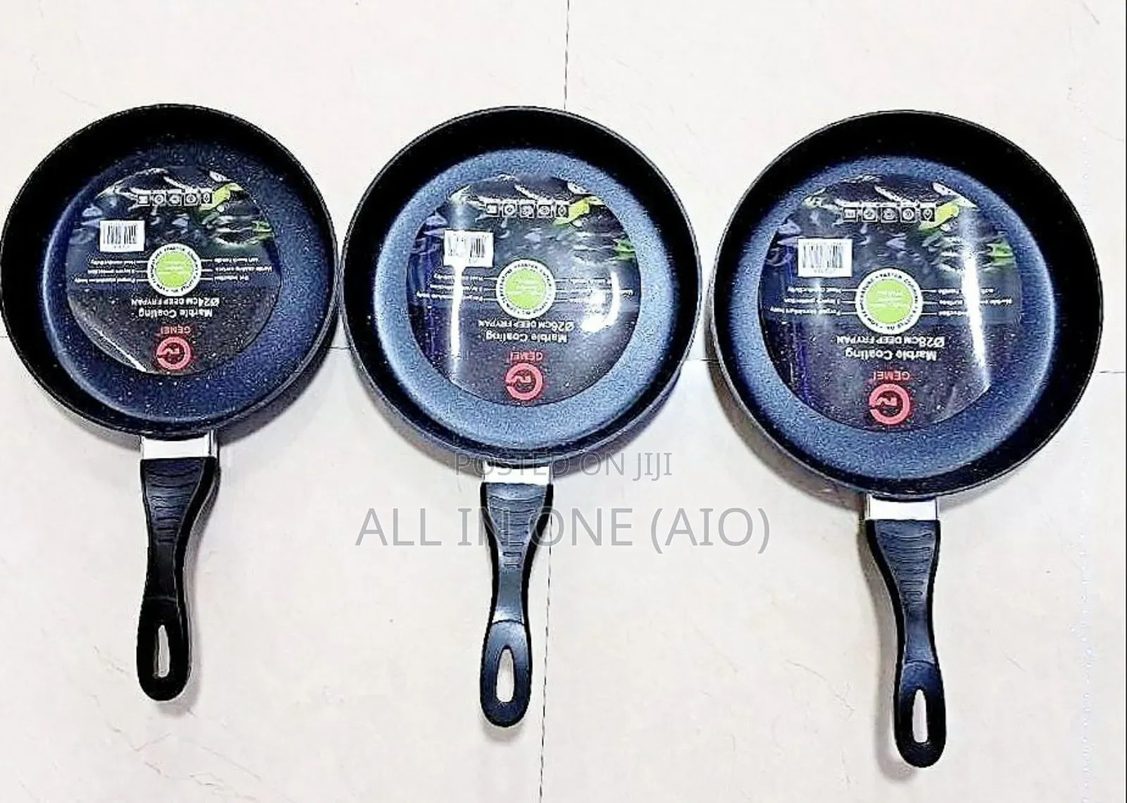 Gemini 3pcs Fry Pan Set የሴራሚክ መጥበሻ / የማይዝ
