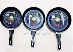 Photo - Gemini 3pcs Fry Pan Set የሴራሚክ መጥበሻ / የማይዝ