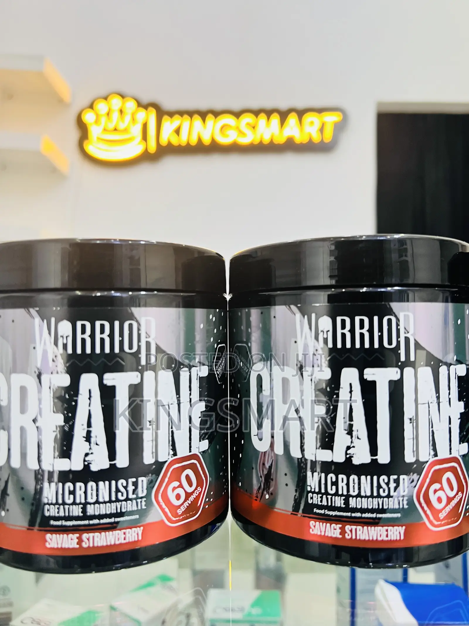 Warrior Creatine Monohydrate Strawberry Flavored 60 Servings