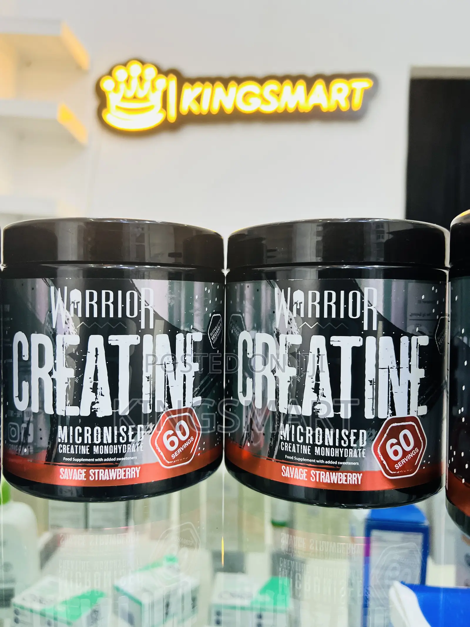 5gm Per Serving and 300gm Flavored Warrior Creatine Monohyd