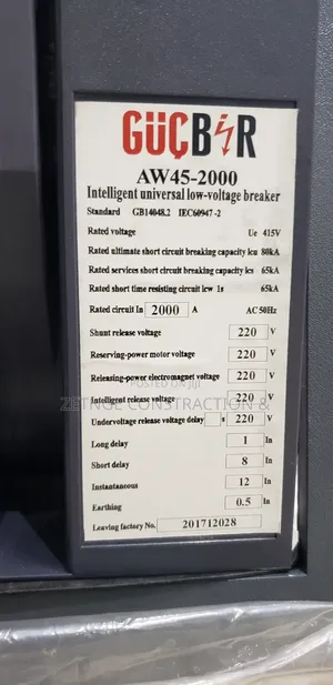 Intelligent Universal Low Voltag Breker Aw45-2000a