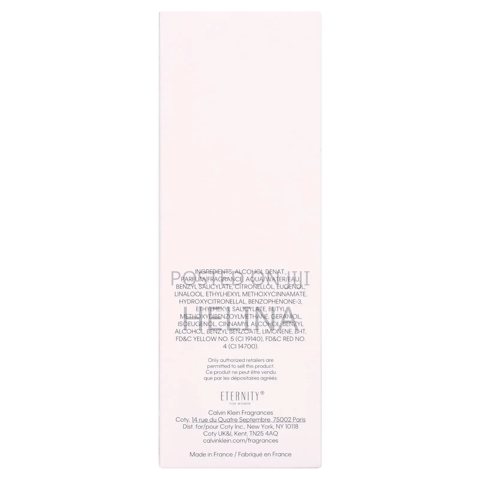 Luxurious, Romantic Timeless Perfume Perfume Eternity