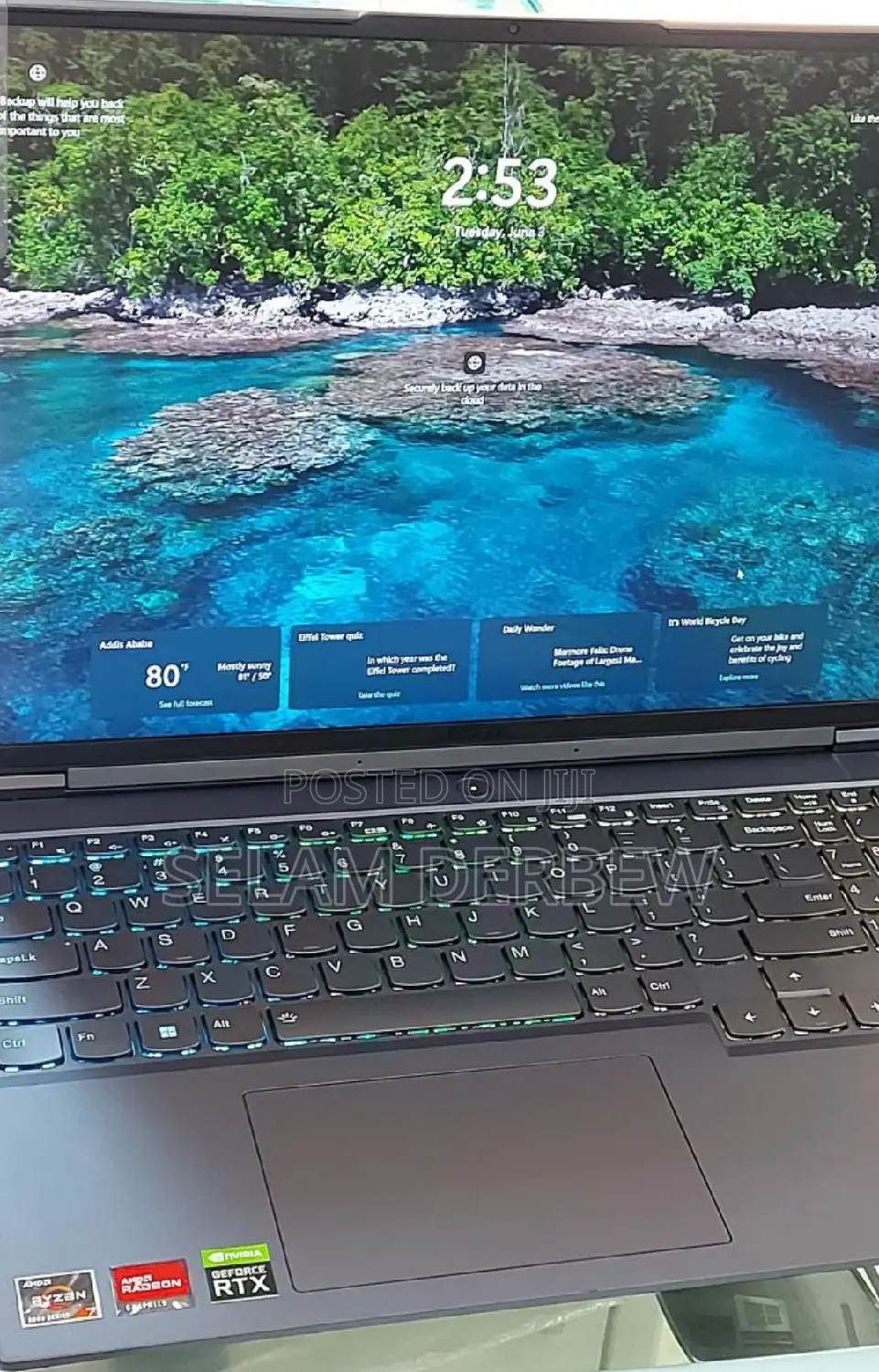 New Laptop Lenovo Legion 5i 16GB AMD Ryzen 7 SSD 512GB