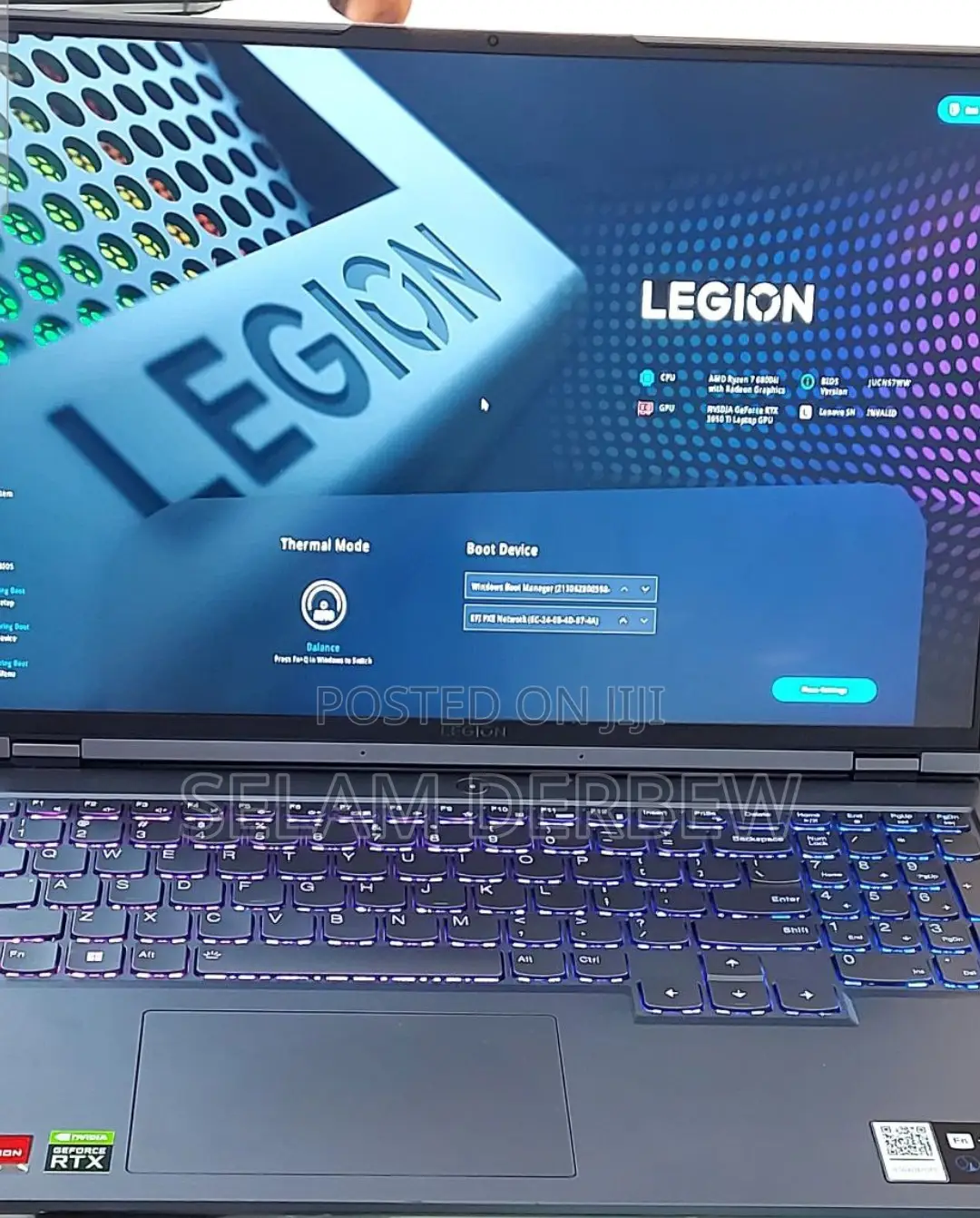 New Laptop Lenovo Legion 5i 16GB AMD Ryzen 7 SSD 512GB