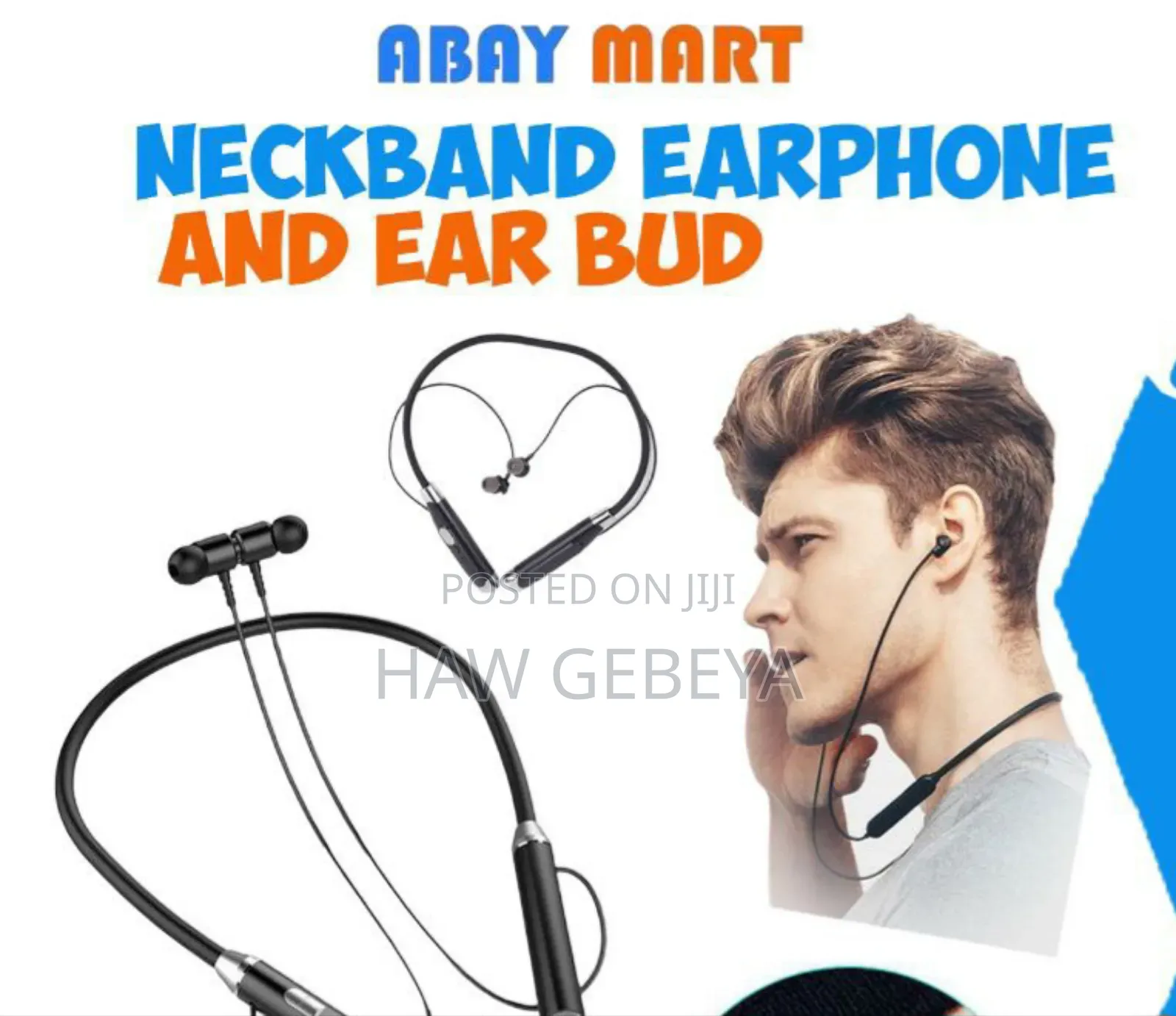 Neck Band Wireless Earphone and Ear Bud