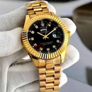 Rolex Couples Watch (Golden-Black)