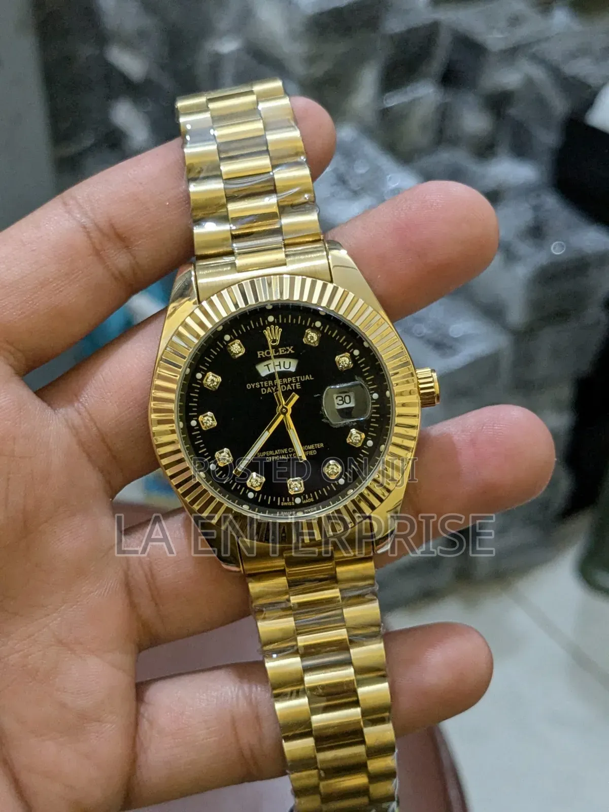 Rolex Couples Watch (Golden-Black)