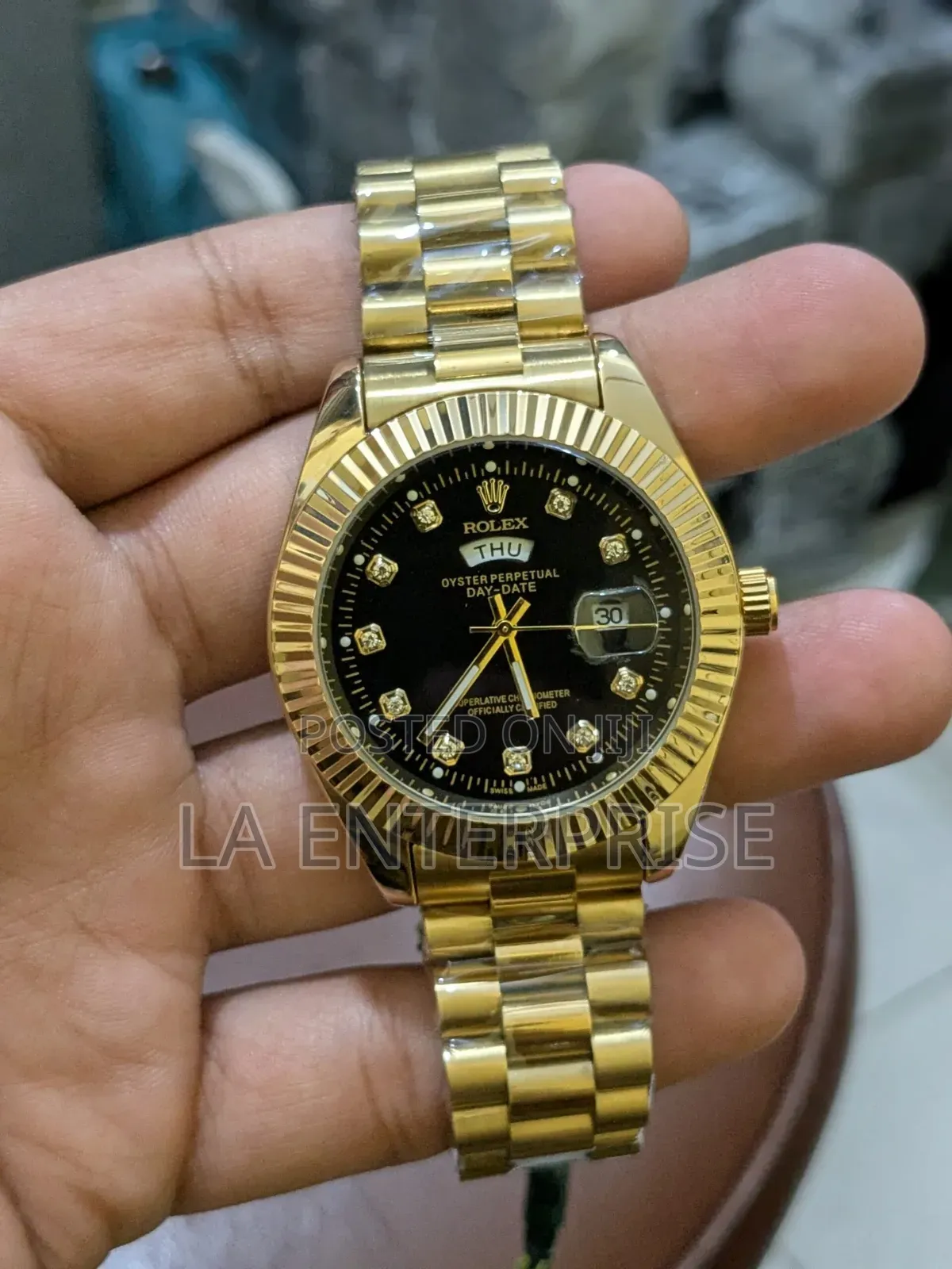 Rolex Couples Watch (Golden-Black)