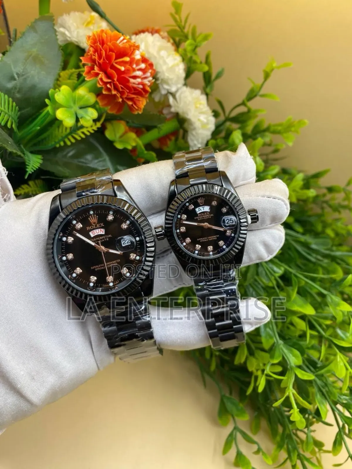 Rolex Couples Watch (Full Black)