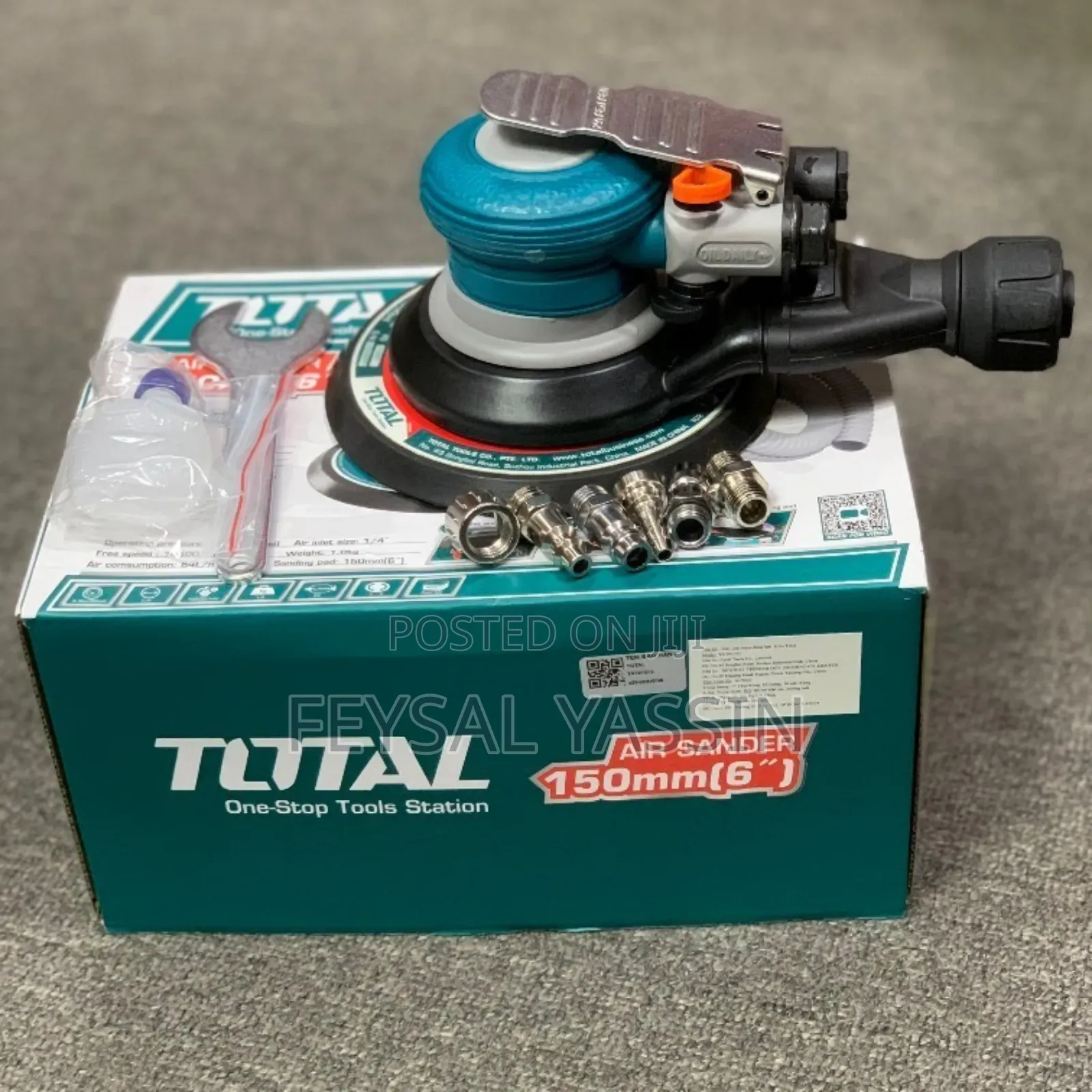 Total Air Sander Machine 150mm 6''
