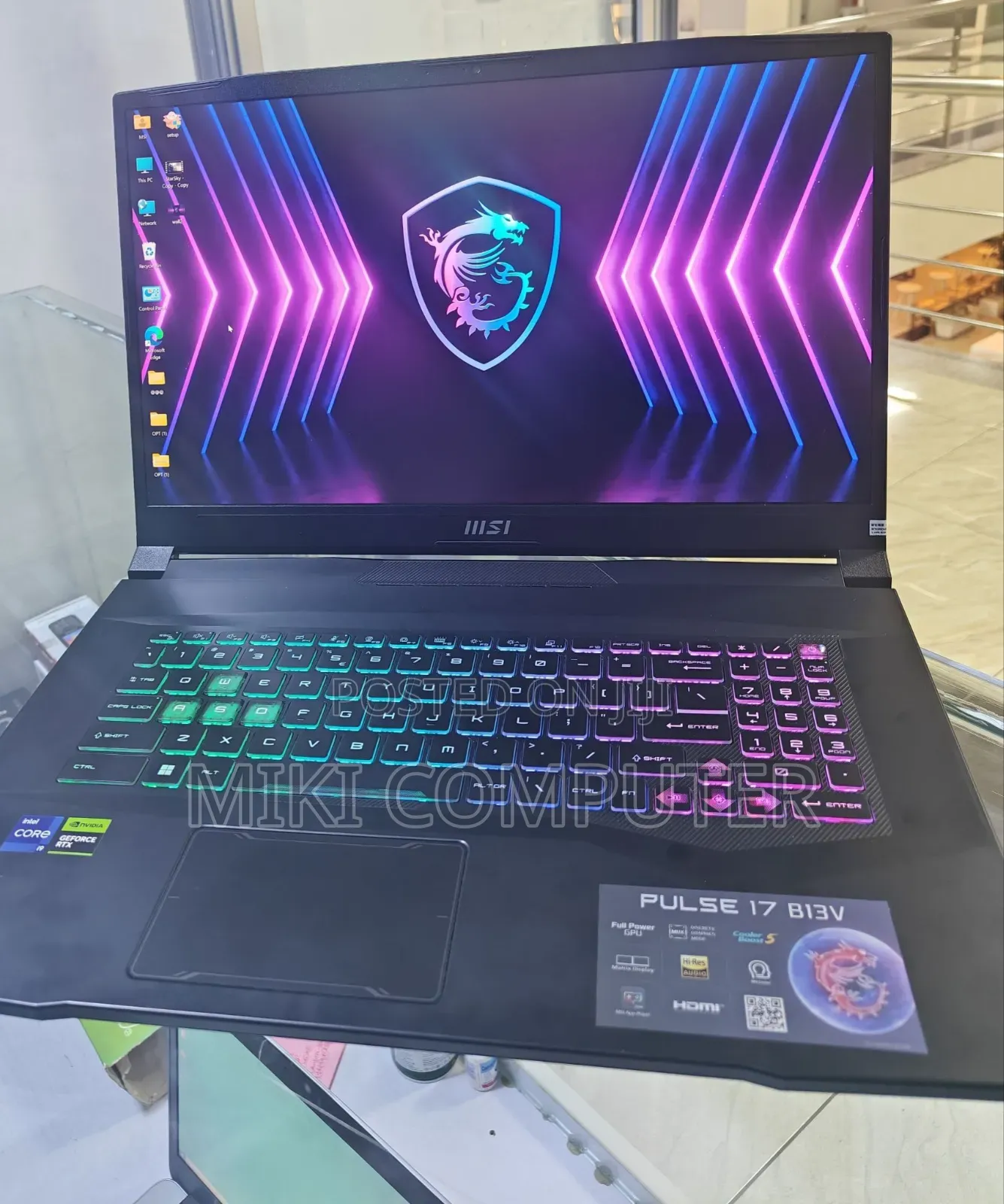 New Laptop MSI Pulse GL76 16GB Intel Core I9 SSD 1T