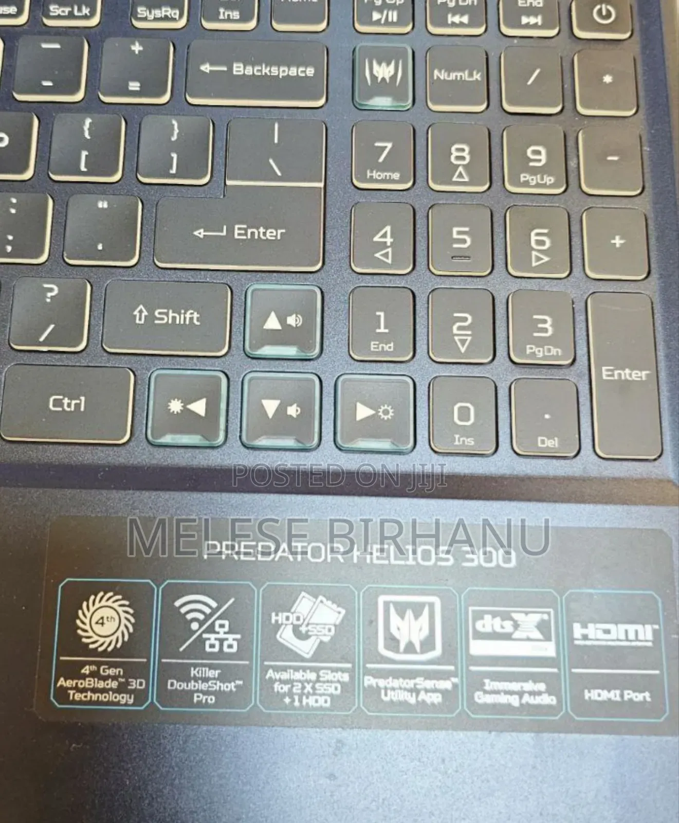 New Laptop Acer Predator Helios 300 16GB Intel Core I7 SSD 1T