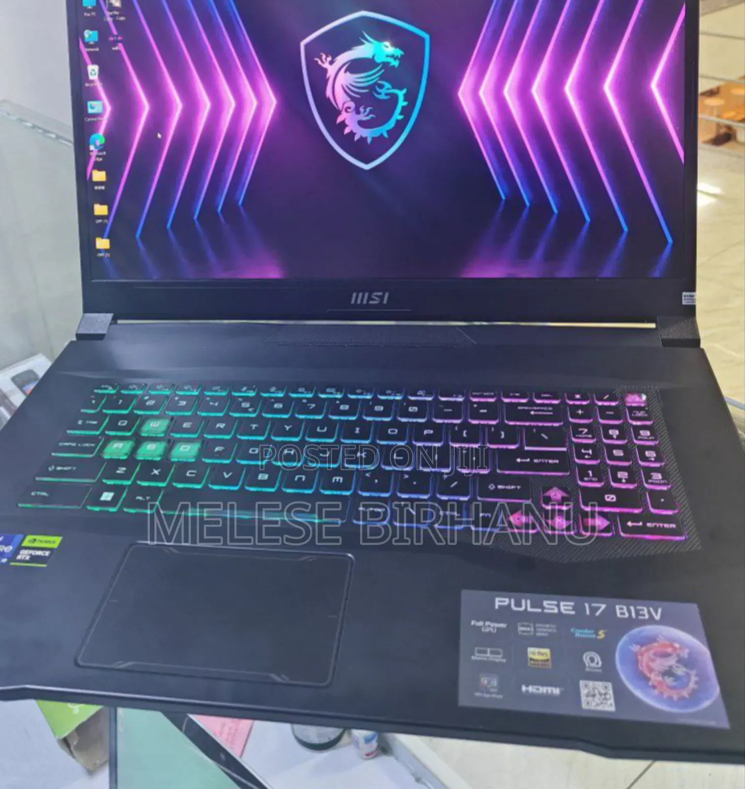 New Laptop MSI MSI Sword 17 16GB Intel Core I9 SSD 1T