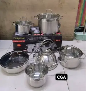 Stainless Steel 12pcs Cookware
