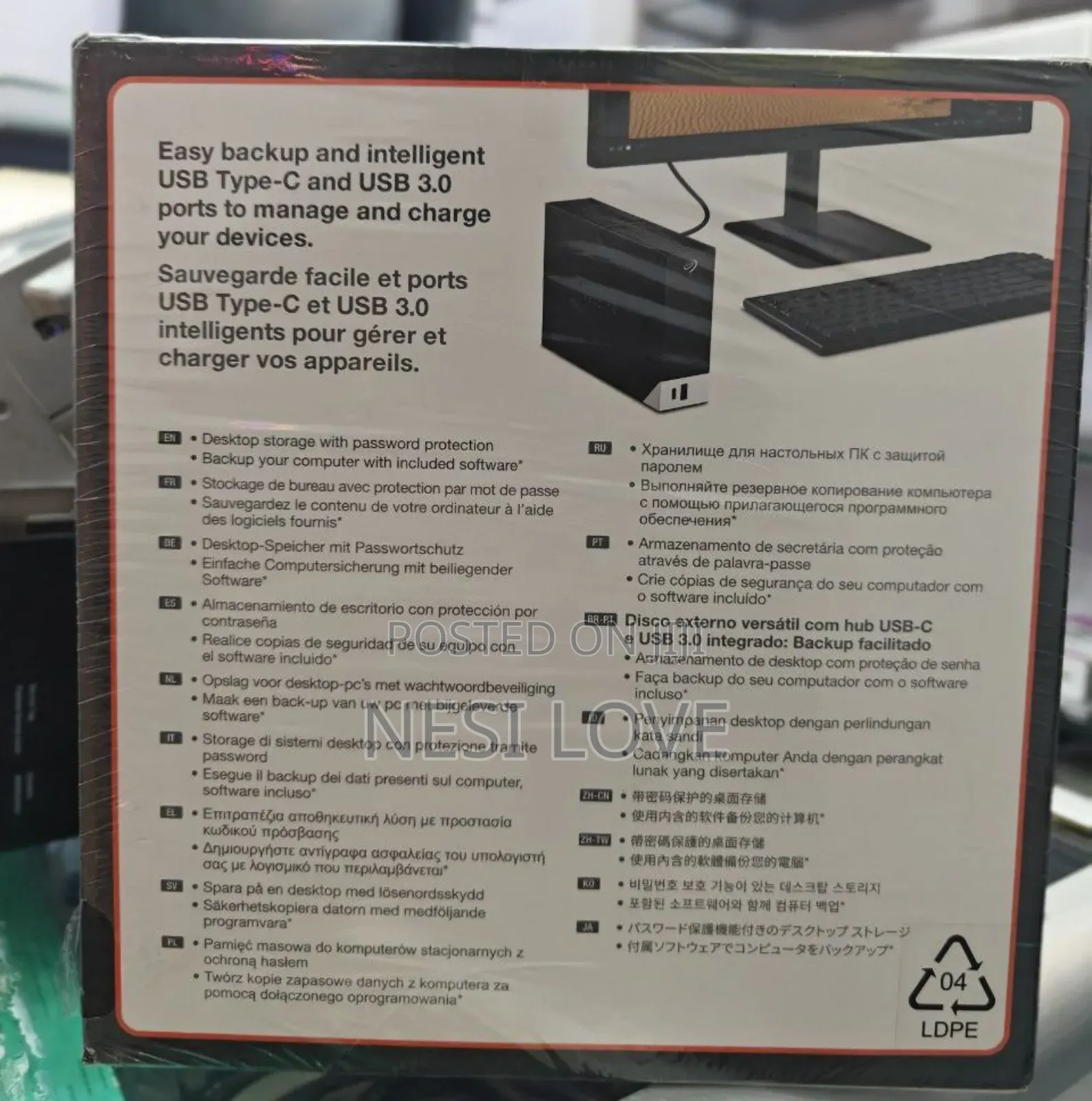 8tb Seagate One Touch External Hard Disk Storage