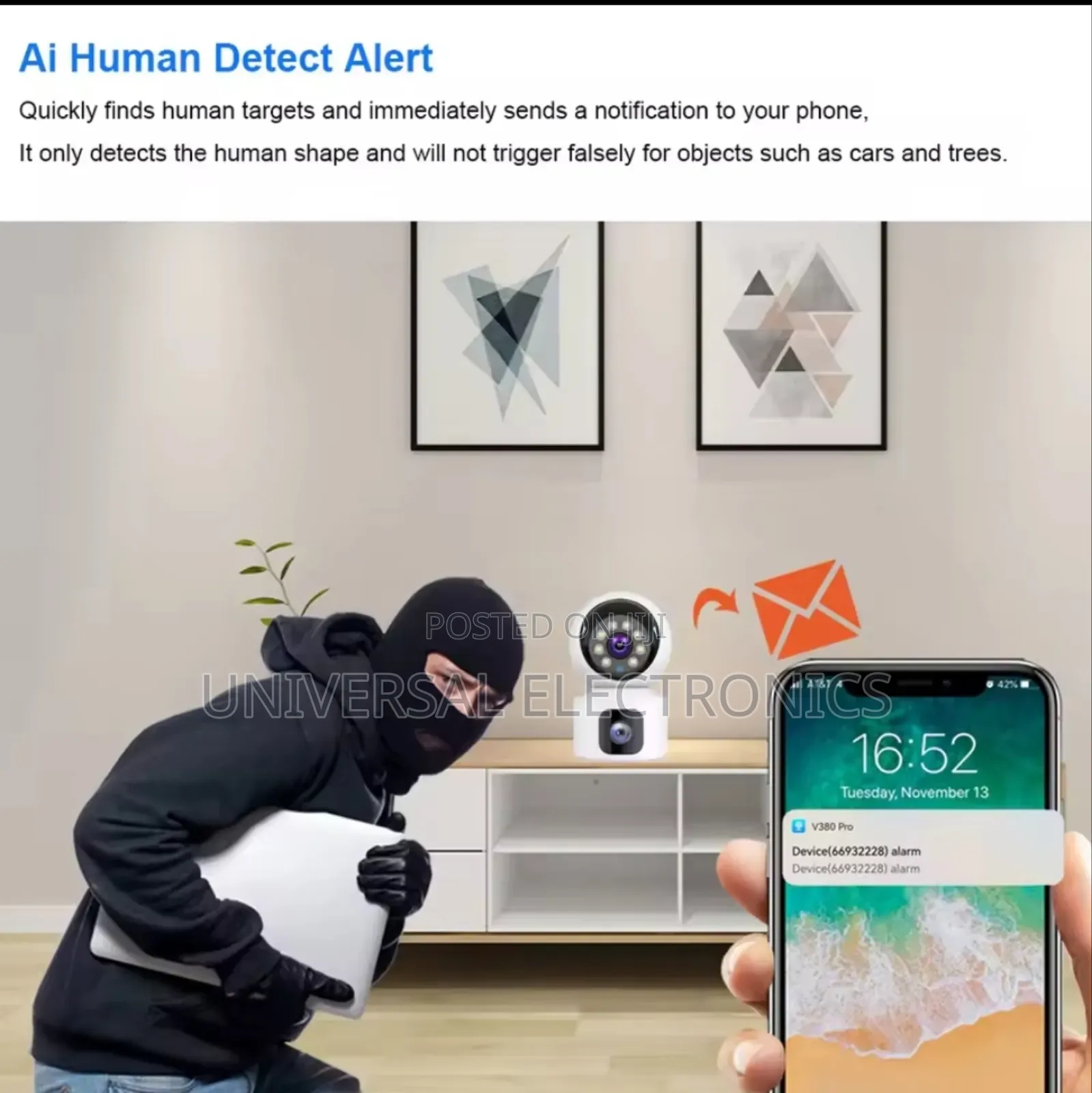 Smart Wi-Fi Security Camera With Sim Support