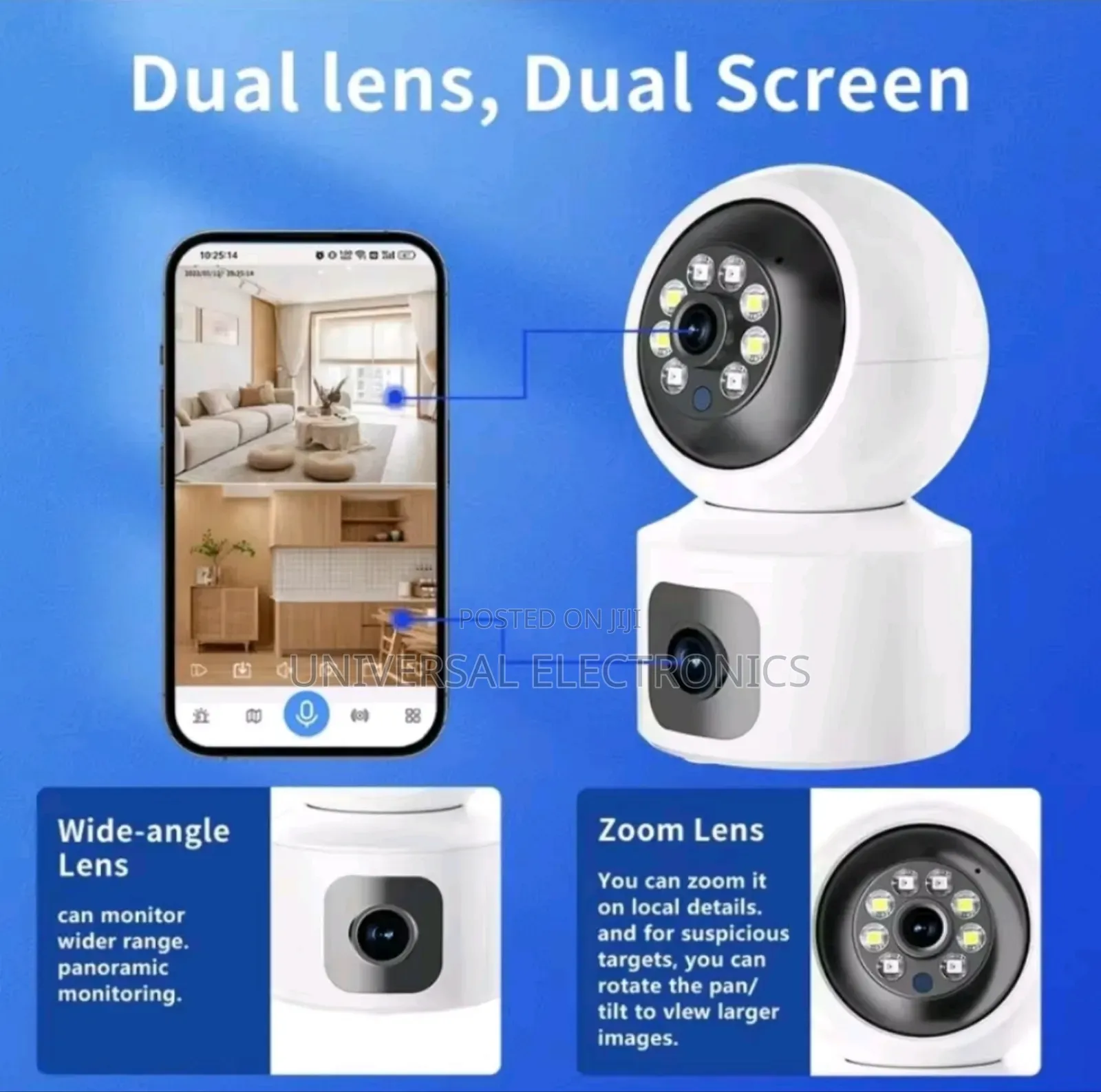 Hd Camera 4g Sim Card Dual Lens Indoor Camera