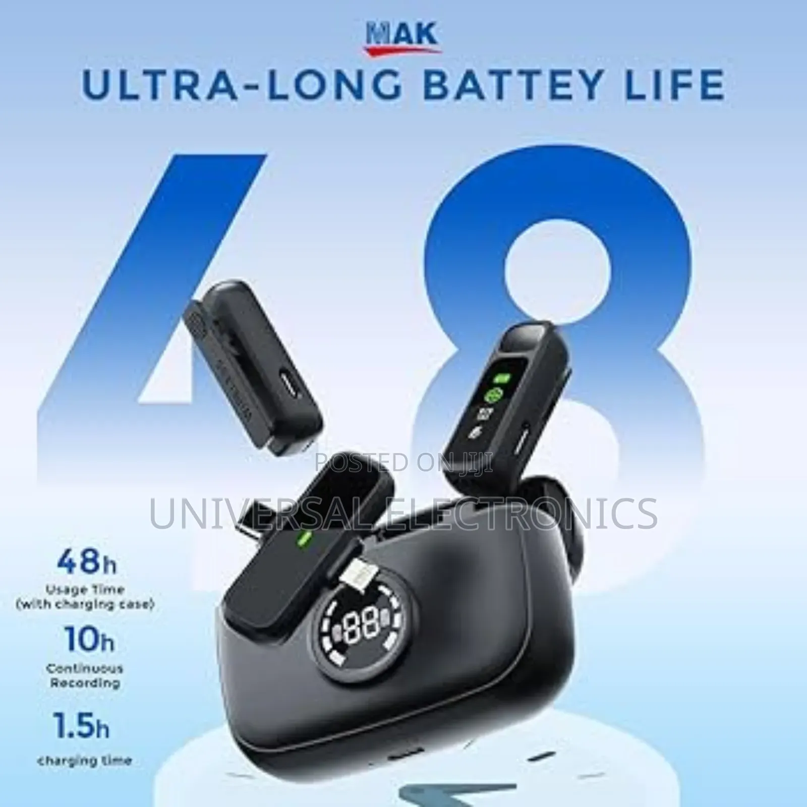 Wireless Microphone-Type-C/Lightning Receiver + Charging Box