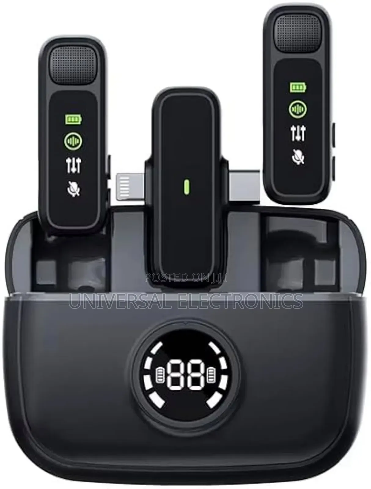 Wireless Microphone-Type-C/Lightning Receiver + Charging Box