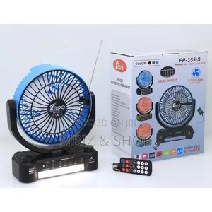 Photo - Solar Wireless Speaker With Fan