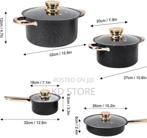 2 ድስቶች + 1 ወጥ ማቅረቢያ + 1 መጥበሻ 
 የማይዙ የማያሳርሩ ለይታ ውቡ የሆኑ