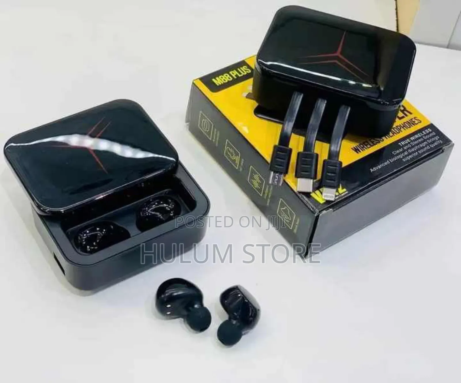 M88 Powerbank and Headphones