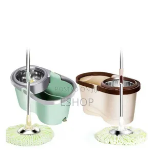 Photo - 360° Mop: Effortless Wringing, Machine-Washable Pads,