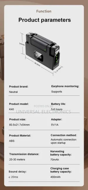 ኦርጅናል Microphone(Ideal for Youtube, Interviews)