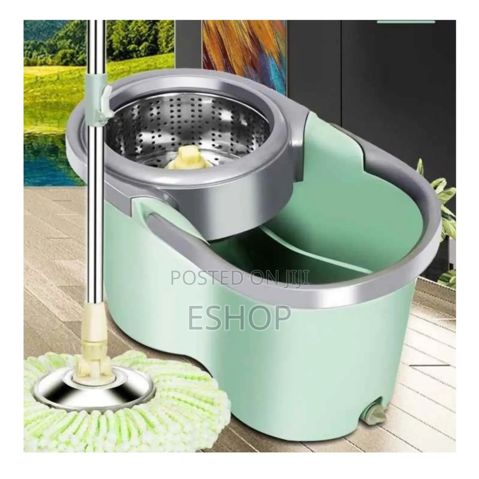 Turboclean 360 Mop: Advanced Microfiber No-Spill Bucket