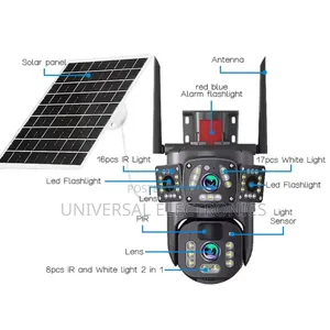 Outdoor CCTV – Solar Powered, Dual Lens, 4g + Wifi