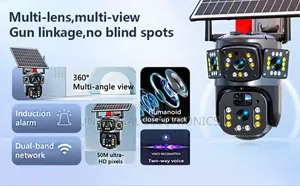 Smart Outdoor Camera With Solar Panel and Built-in Battery