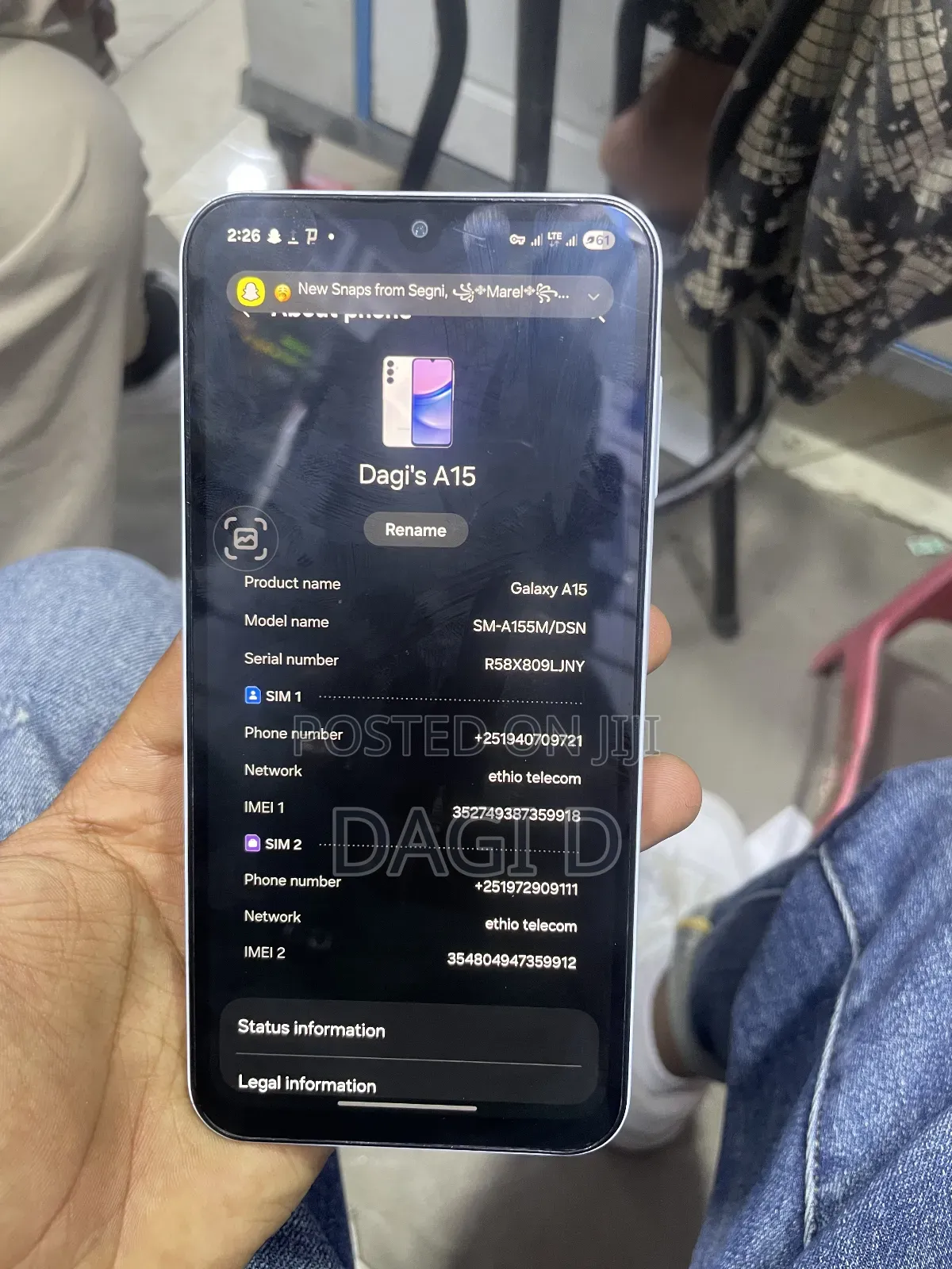 Samsung Galaxy A15 128 GB White