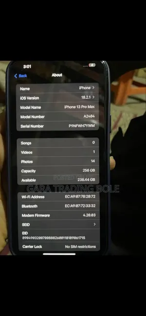 New Apple iPhone 13 Pro Max 256 GB Silver