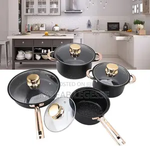  2 ድስቶች + 1 ወጥ ማቅረቢያ + 1 መጥበሻ