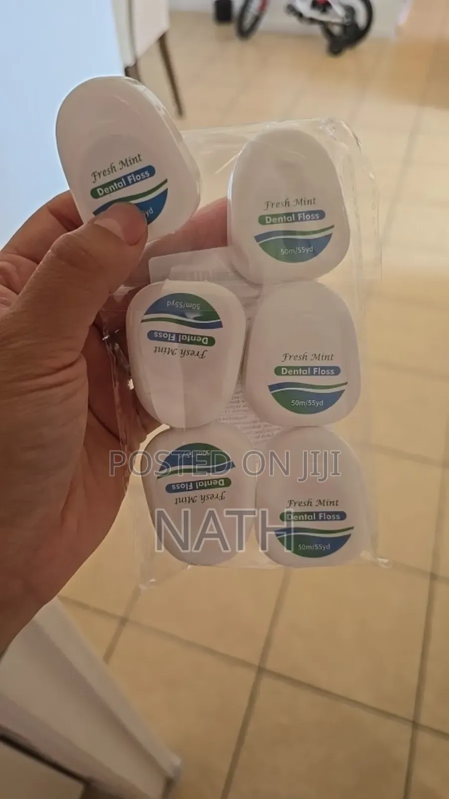 Portable Fresh Mint Dental Floss 50 Meters