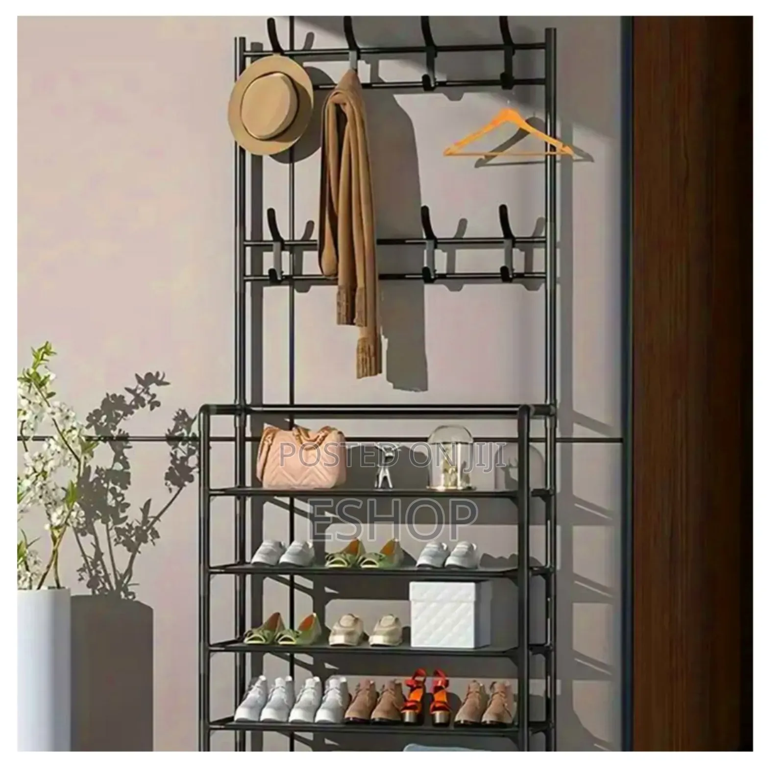 Extra-tall Floor Rack With 5 Shelves